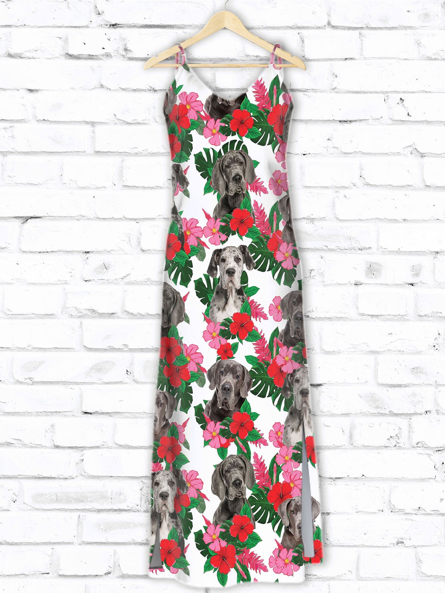 Hawaiian Great Dane Hibiscus D1407 - Hawaii Dress