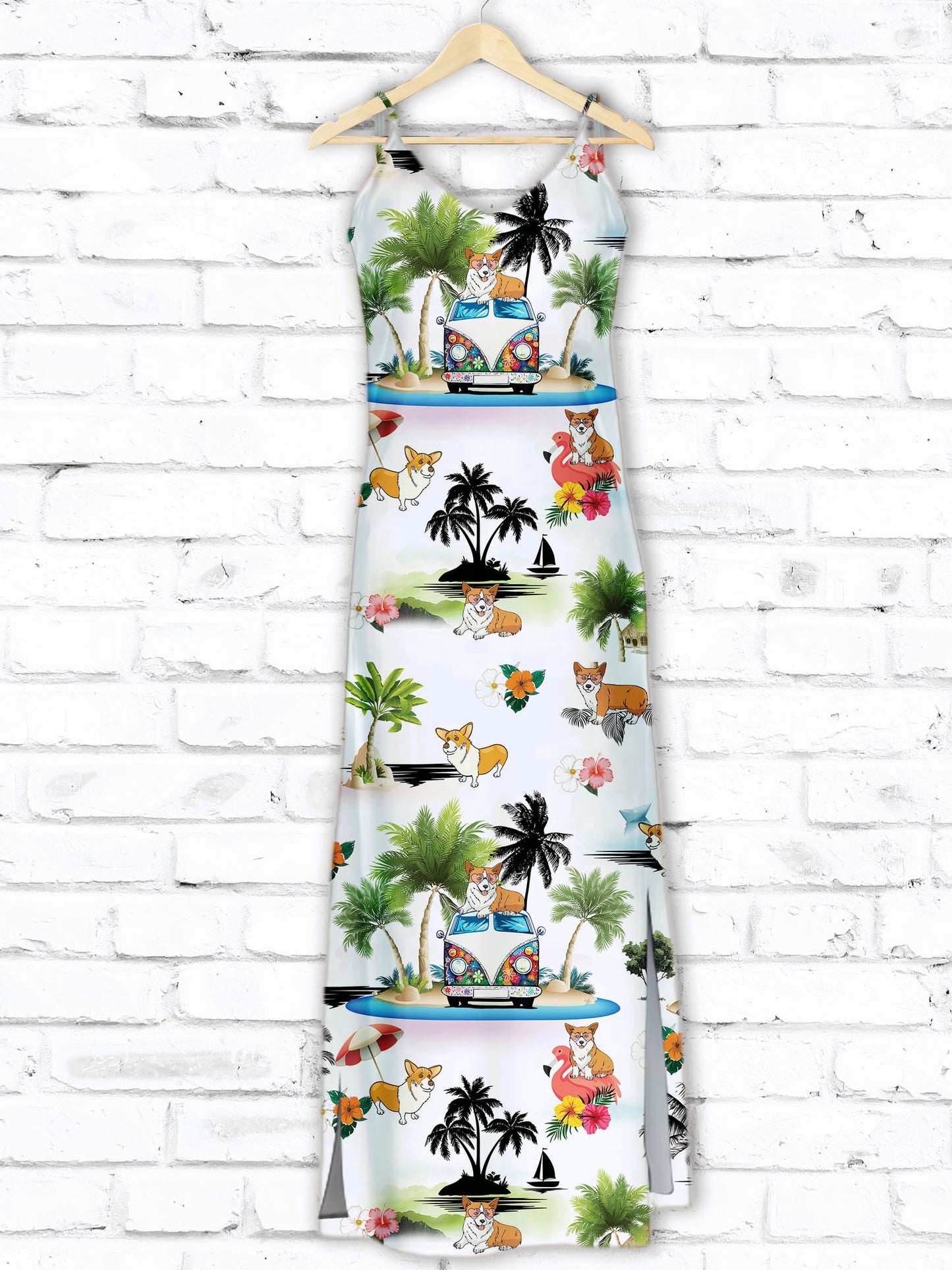 Hawaiian Pembroke Welsh Corgi Funny T1407 - Hawaii Dress