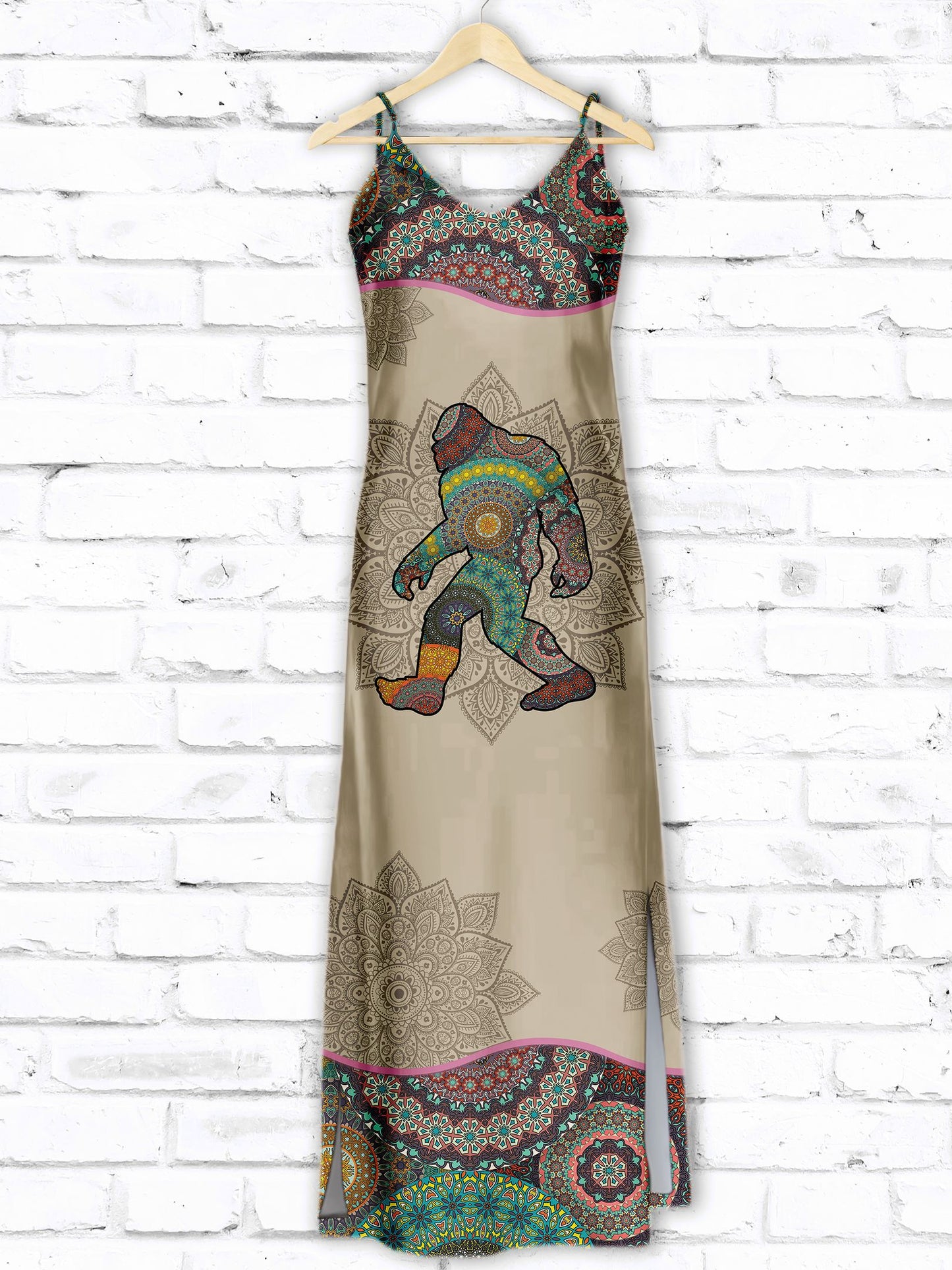 Hawaiian Bigfoot Mandala T1407 - Hawaii Dress