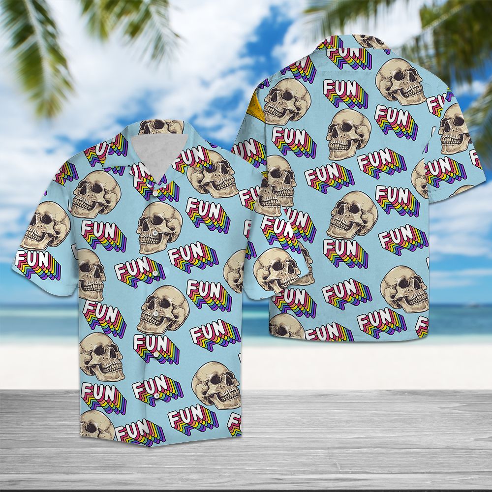 Skull Fun Summer T1507 - Hawaii Shirt