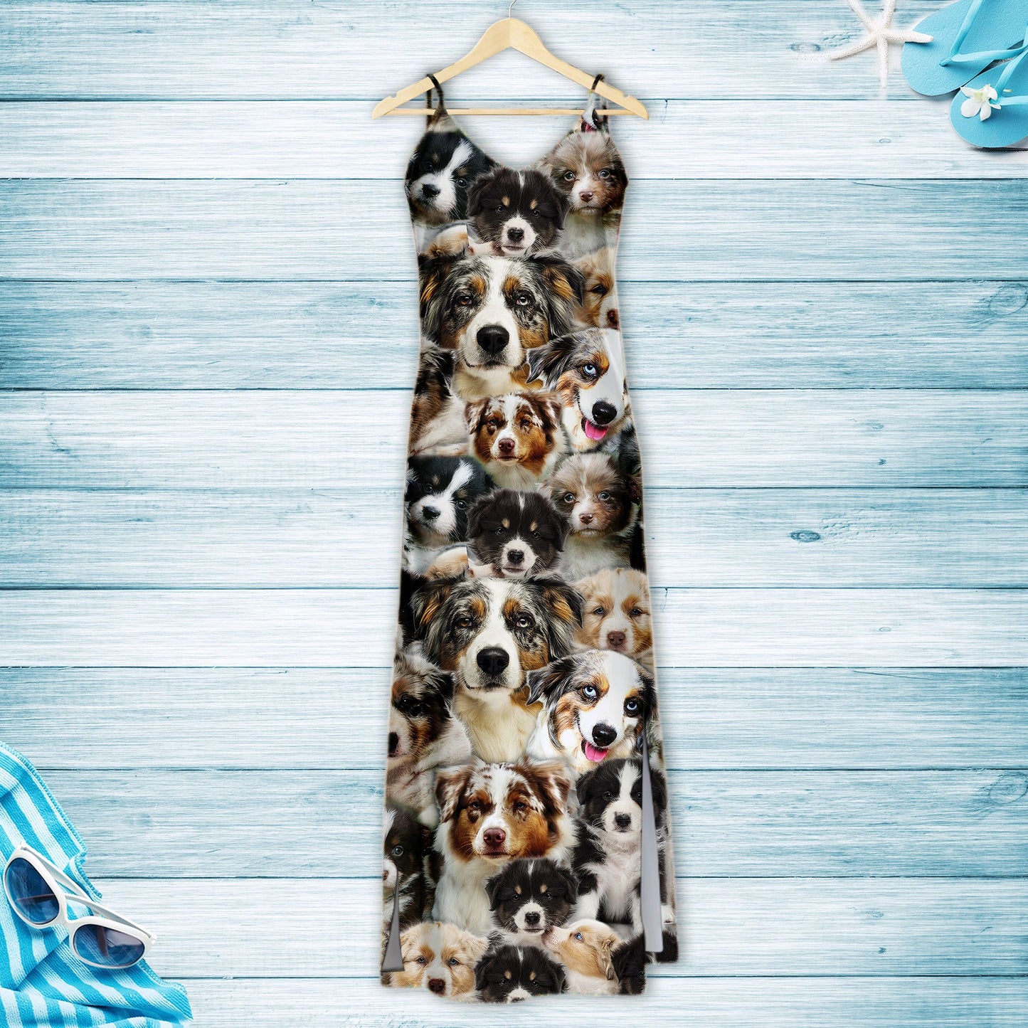 Hawaiian Australian Shepherd Awesome T1507 - Hawaii Dress