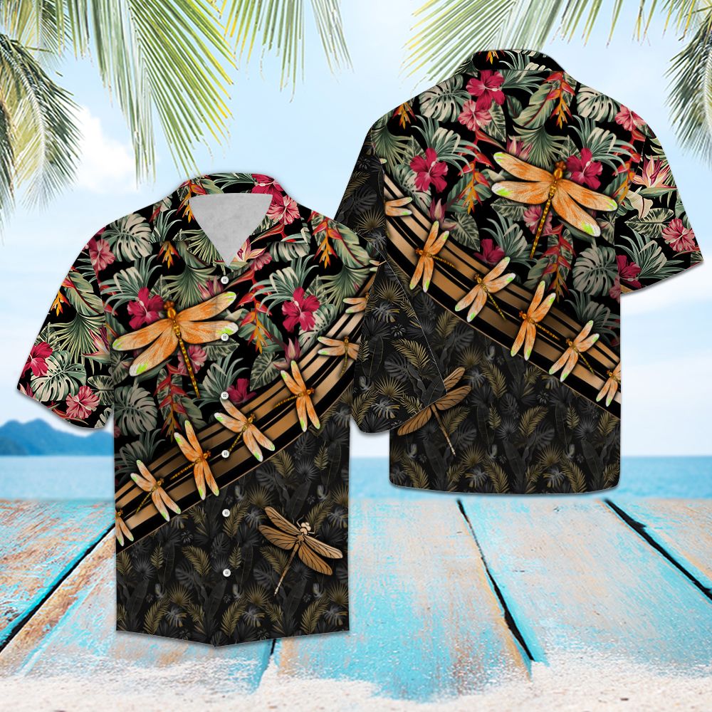 Dragonfly Floral G5715 - Hawaii Shirt