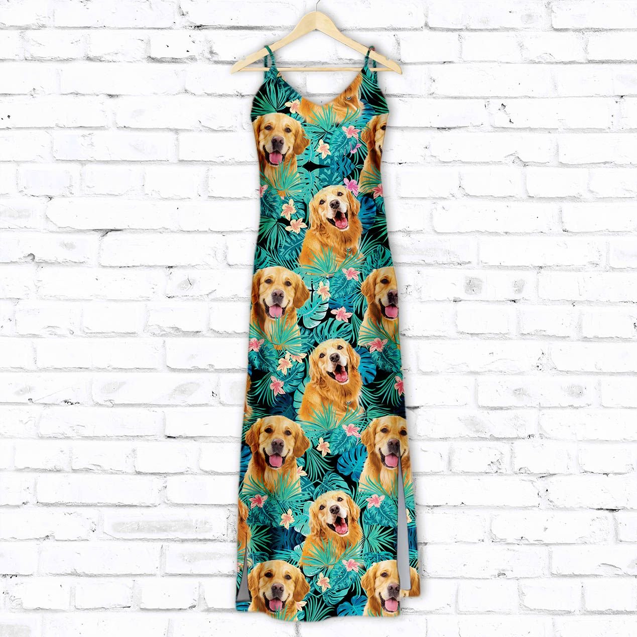 Hawaiian Golden Retriever Tropical T1507 - Hawaii Dress