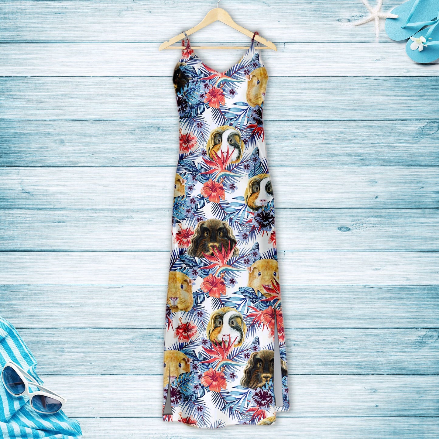 Hawaiian Guinea Pig Hibiscus Flower G5715 - Hawaii Dress