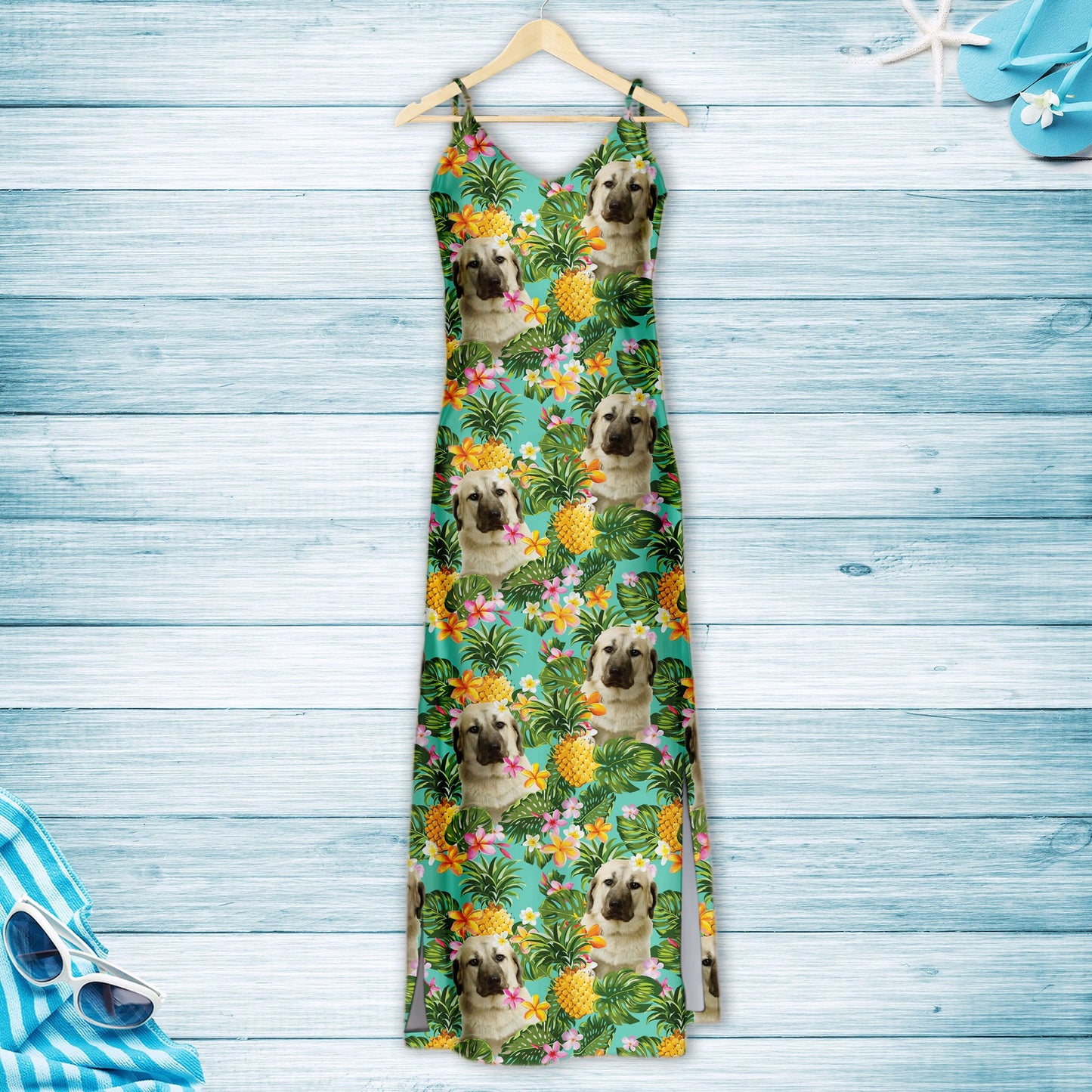 Hawaiian Tropical Pineapple Anatolian Shepherd H167003 - Hawaii Dress