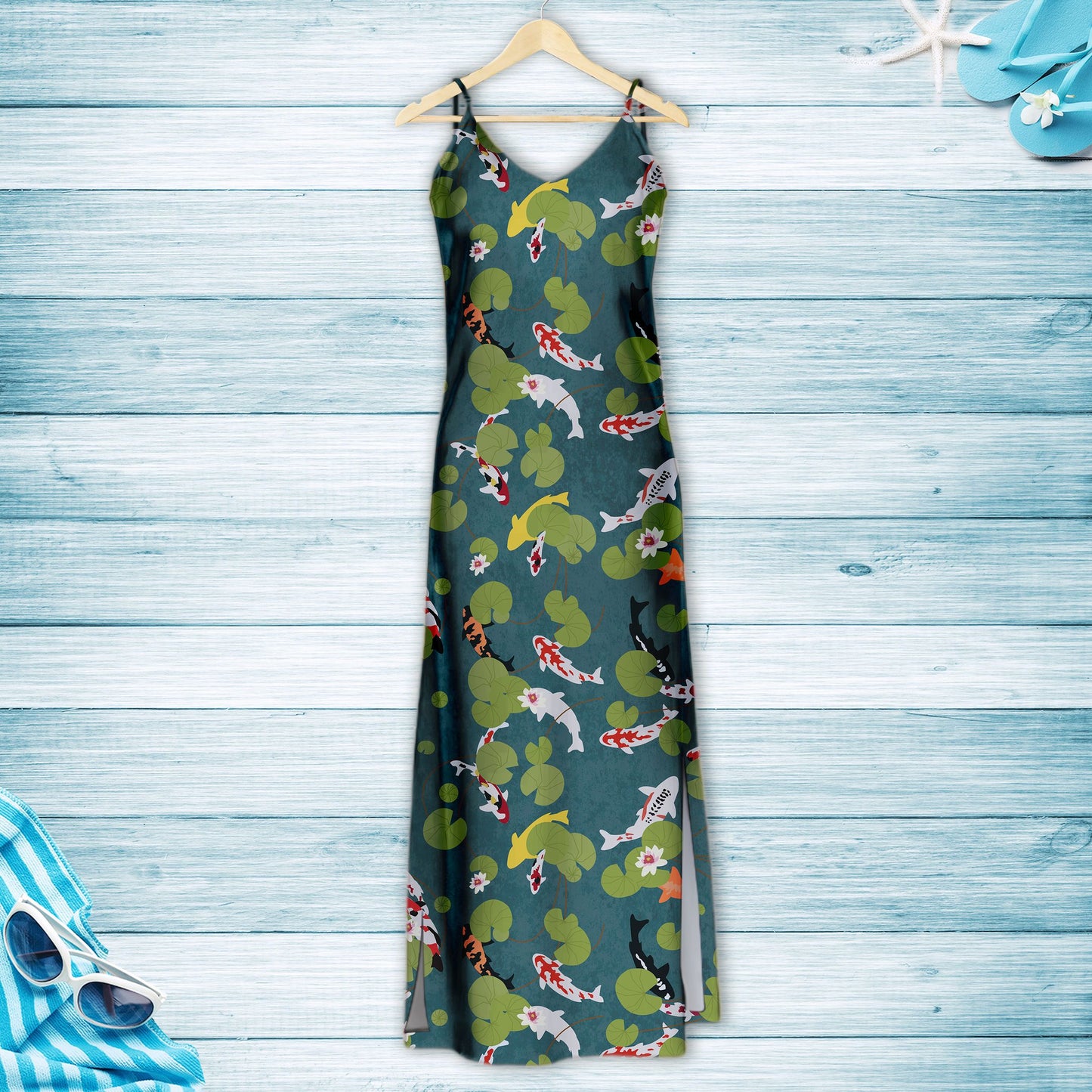 Hawaiian Beautiful Koi Fish H157062 - Hawaii Dress