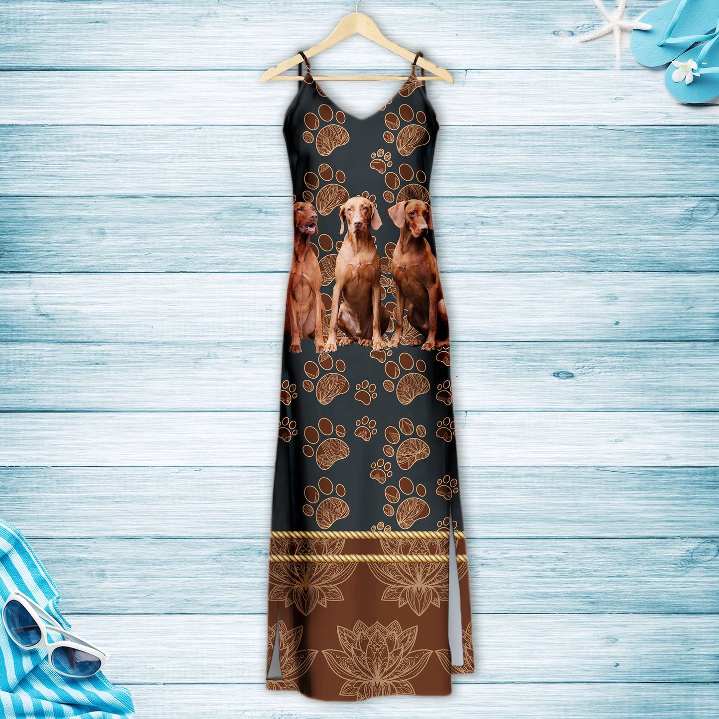 Hawaiian Cute Vizsla H157063 - Hawaii Dress