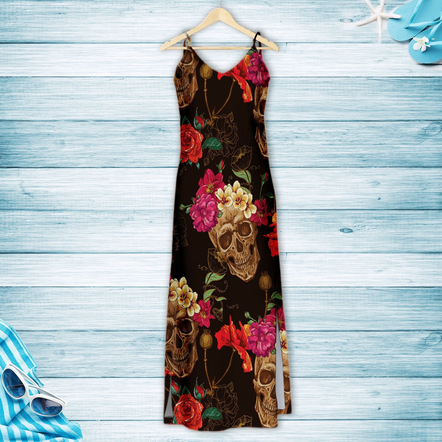Hawaiian Skull Flower G5716 - Hawaii Dress