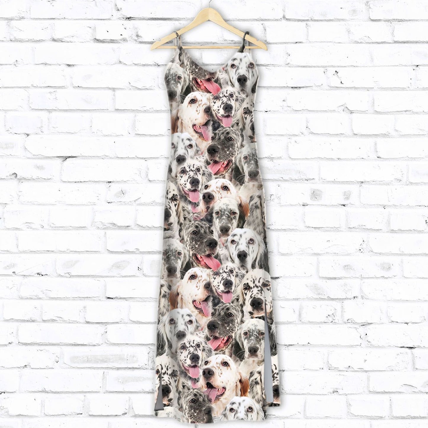 English Setter Awesome D1607 - Hawaiian Dress