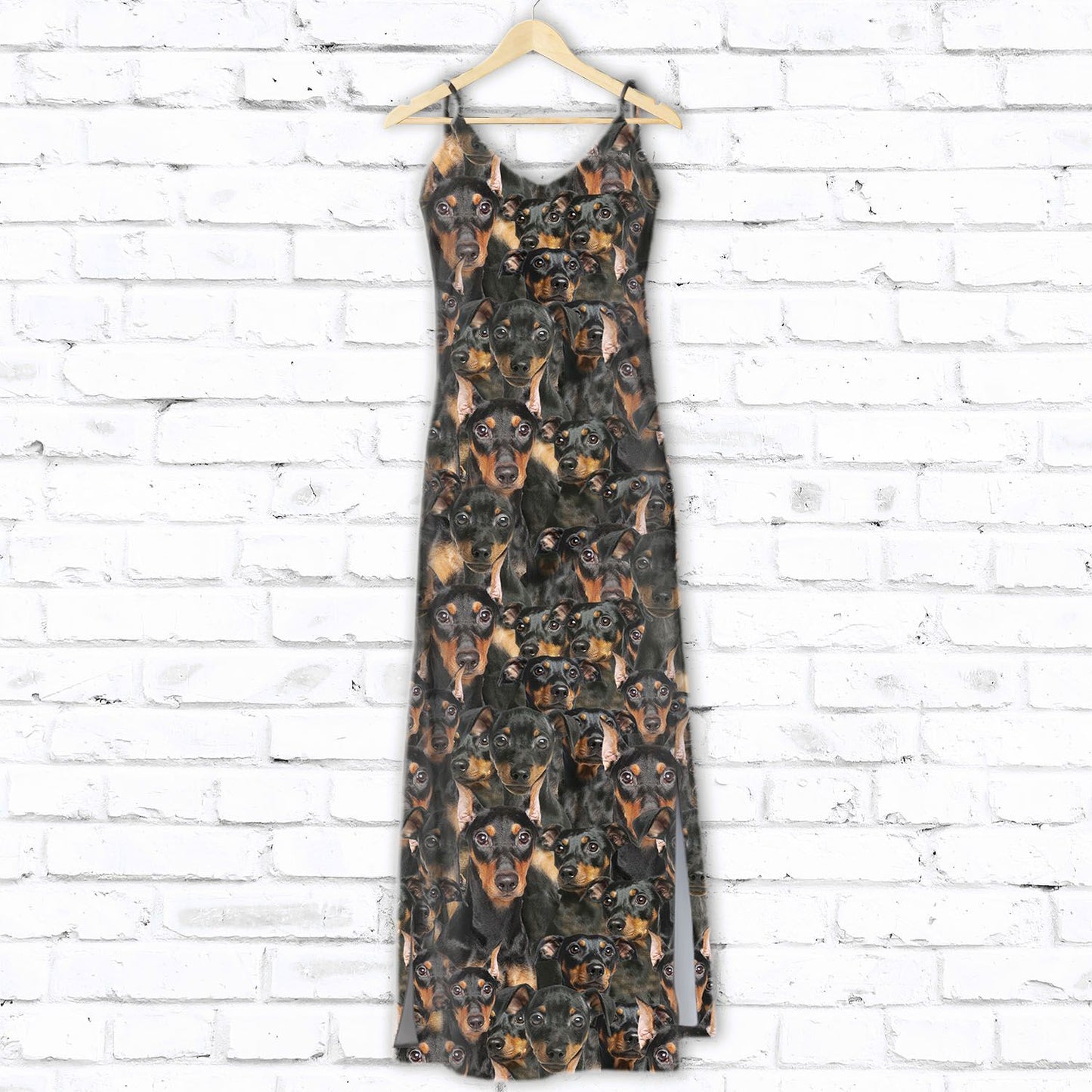 German Pinscher Awesome D1607 - Hawaiian Dress