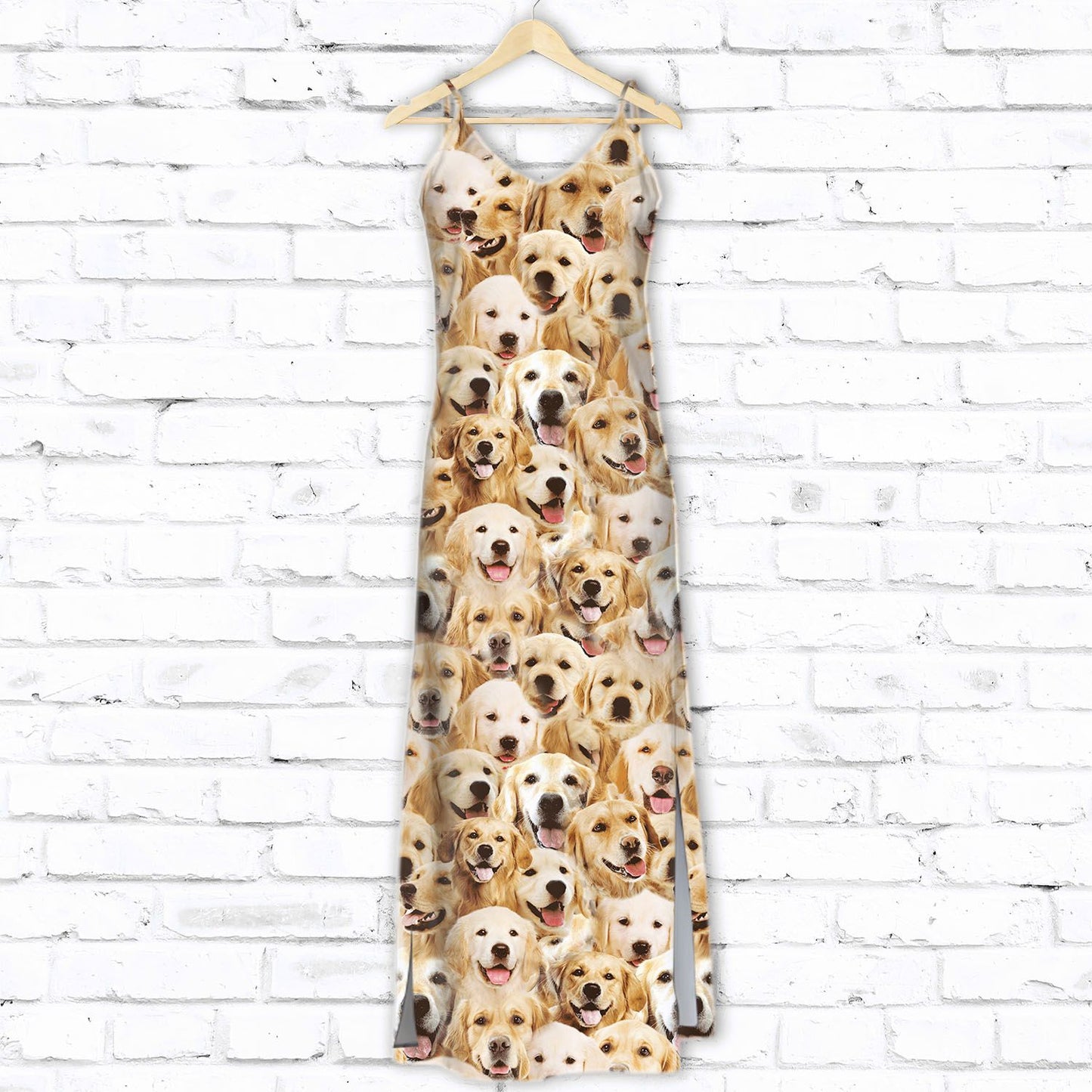 Golden Retriever Awesome D1607 - Hawaiian Dress