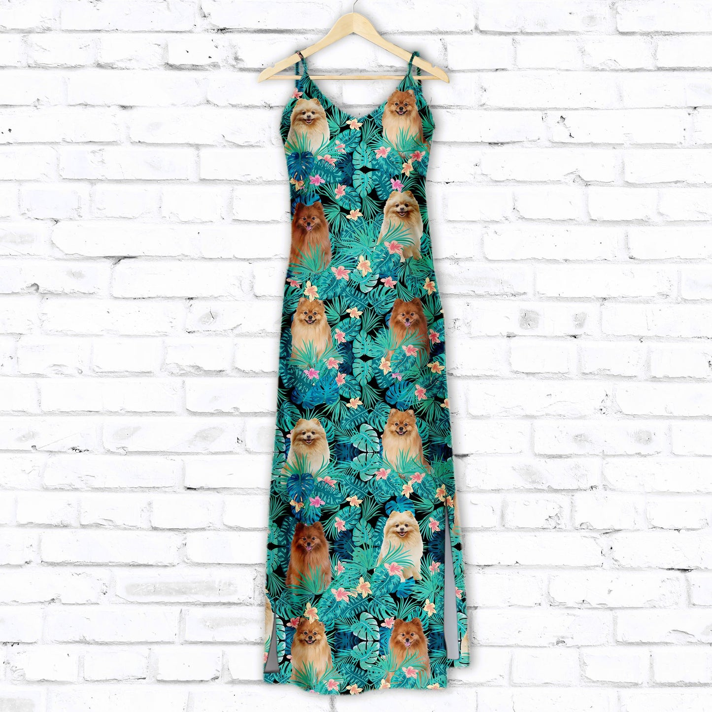 Pomeranian Tropical T1607 - Hawaiian Dress