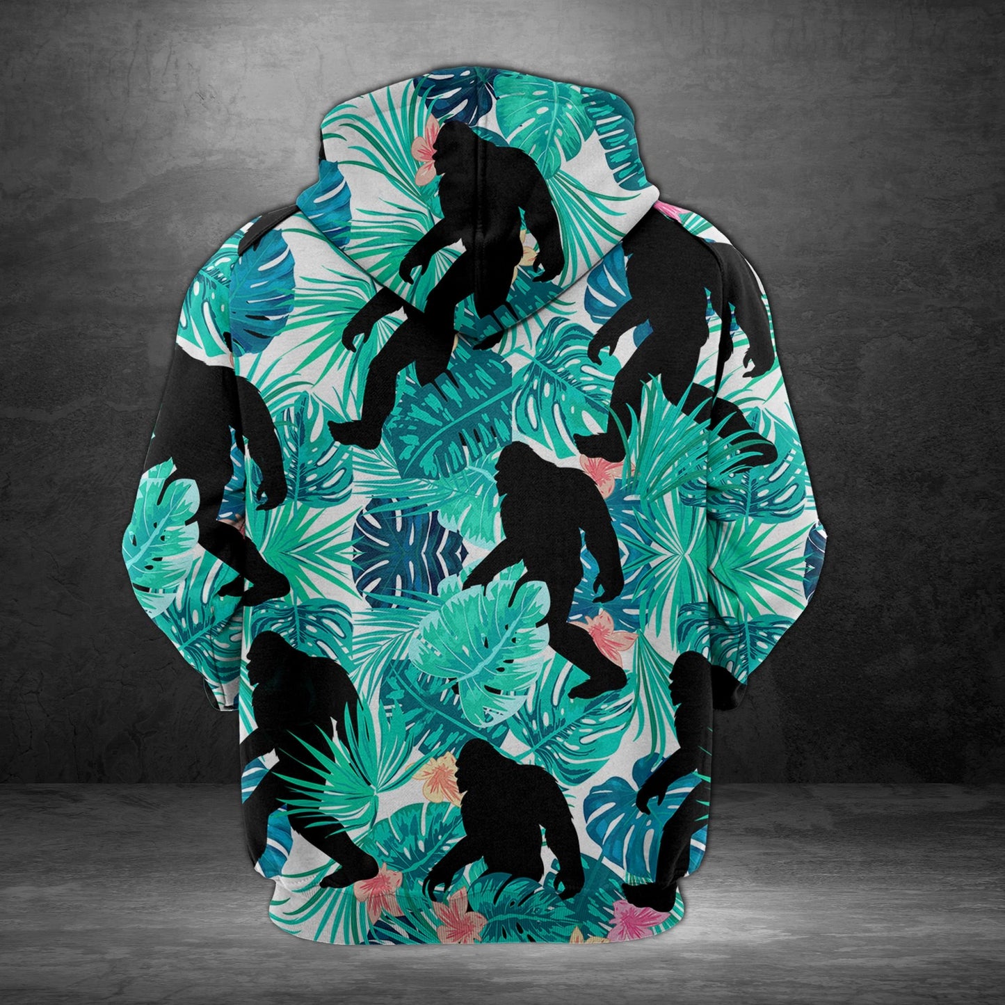 Tropical Bigfoot H217047 - All Over Print Unisex Hoodie