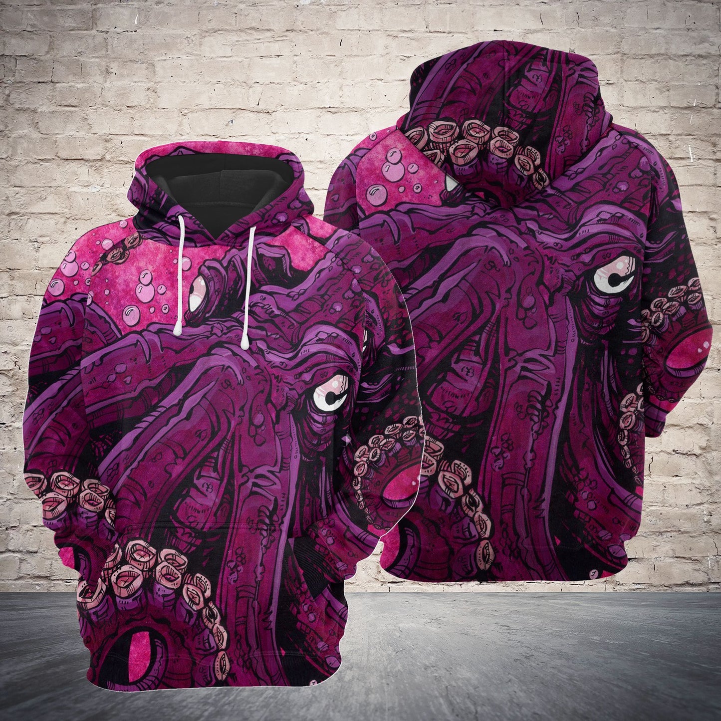 Pink Octopus TG5803 - All Over Print Unisex Hoodie