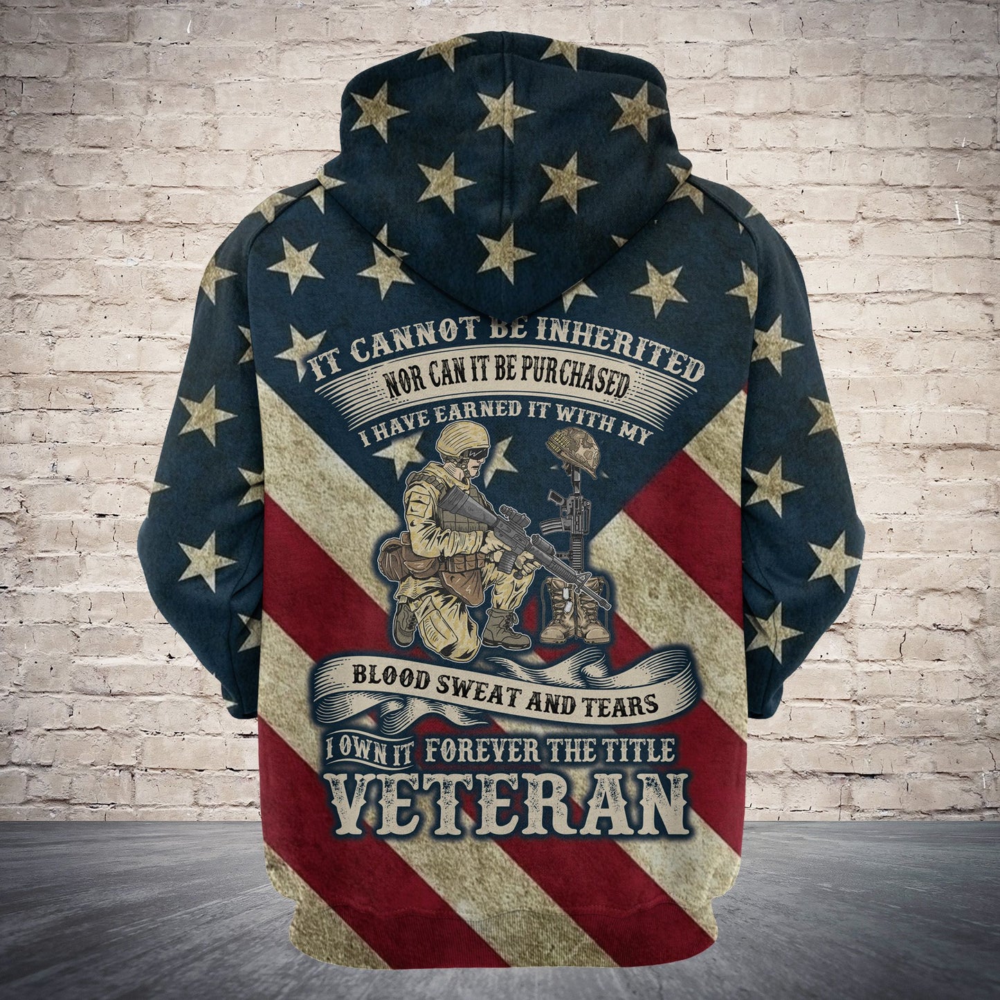 Veteran Forever D0508 - All Over Print Unisex Hoodie
