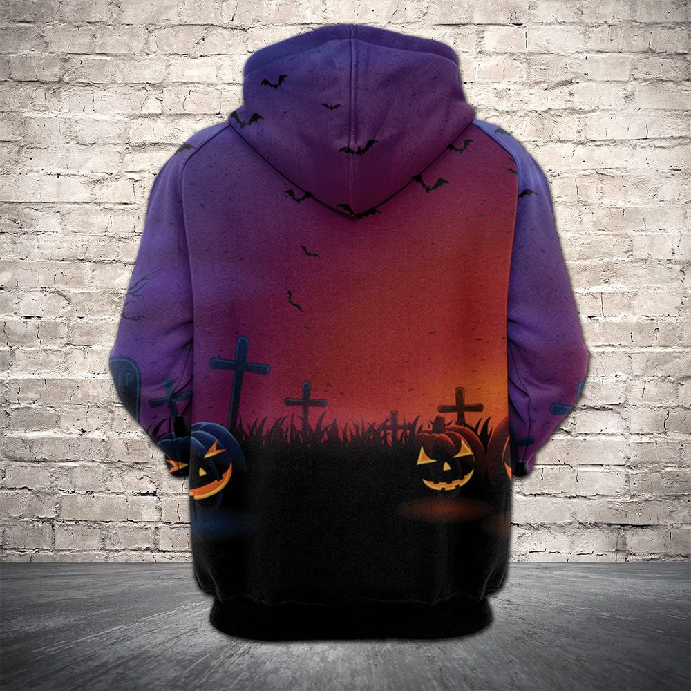 Amazing Halloween Black Cat HT06814 - All Over Print Unisex Hoodie