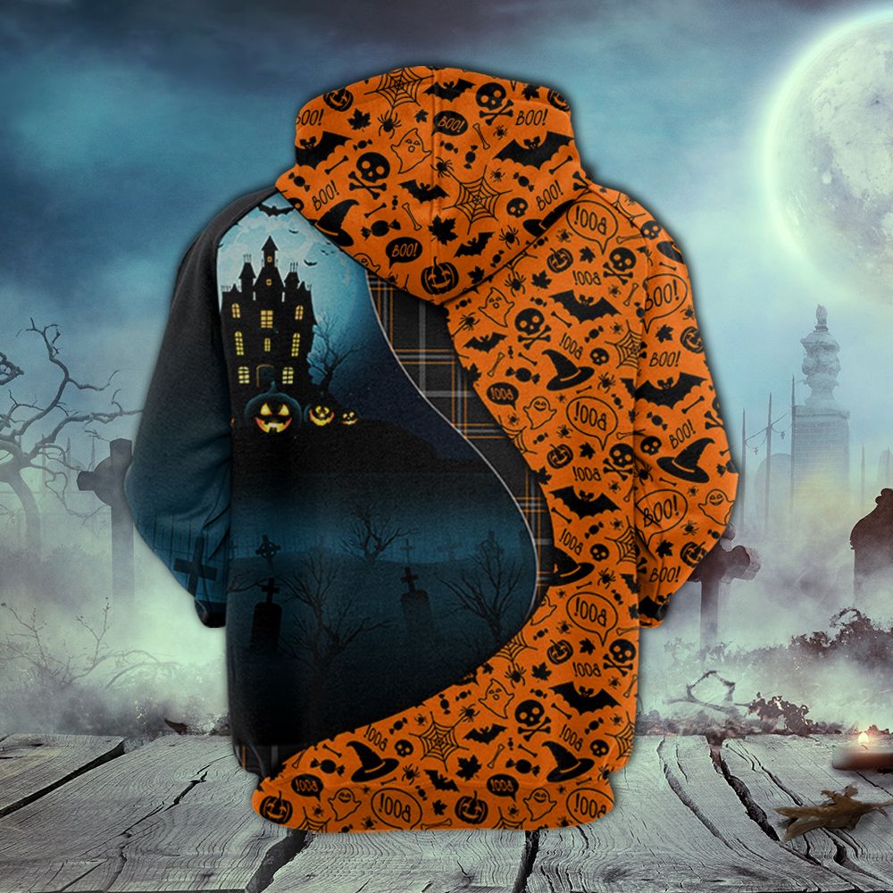 Golden Retriever And Halloween H10832 - All Over Print Unisex Hoodie