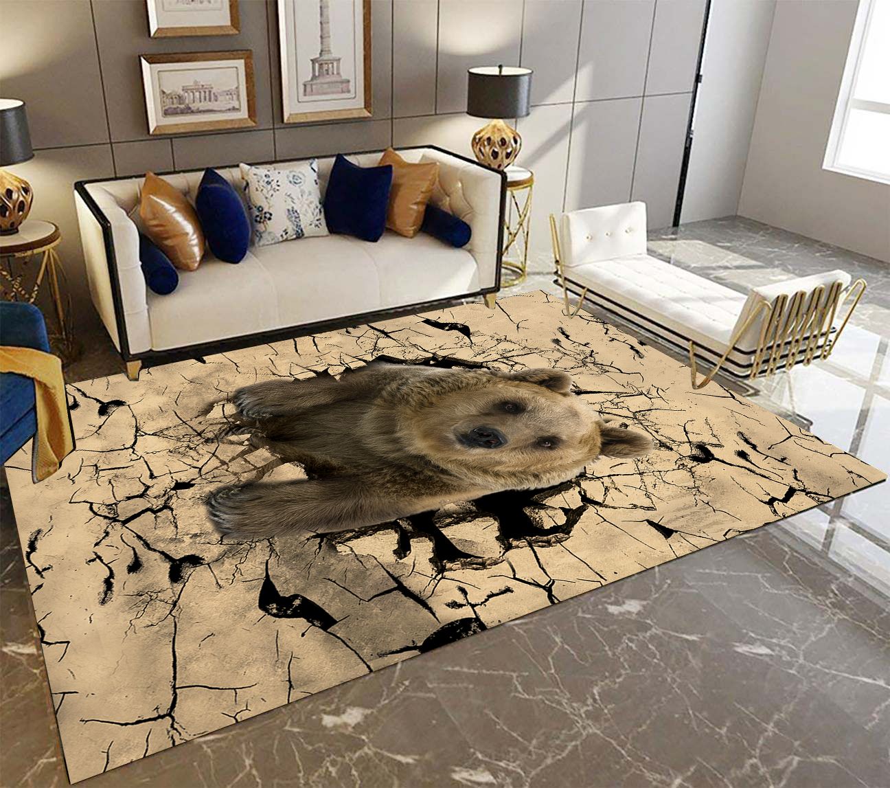 Brown Bear Break Out T1208 Rug