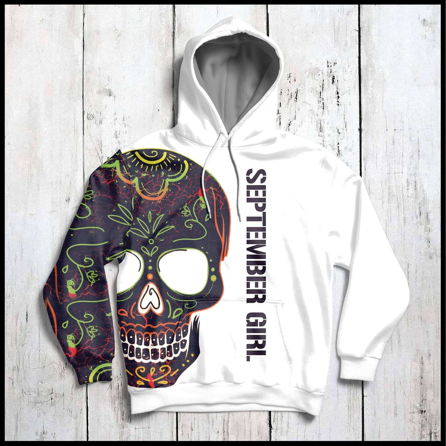 September Girl With Tattoos G5824 - All Over Print Unisex Hoodie