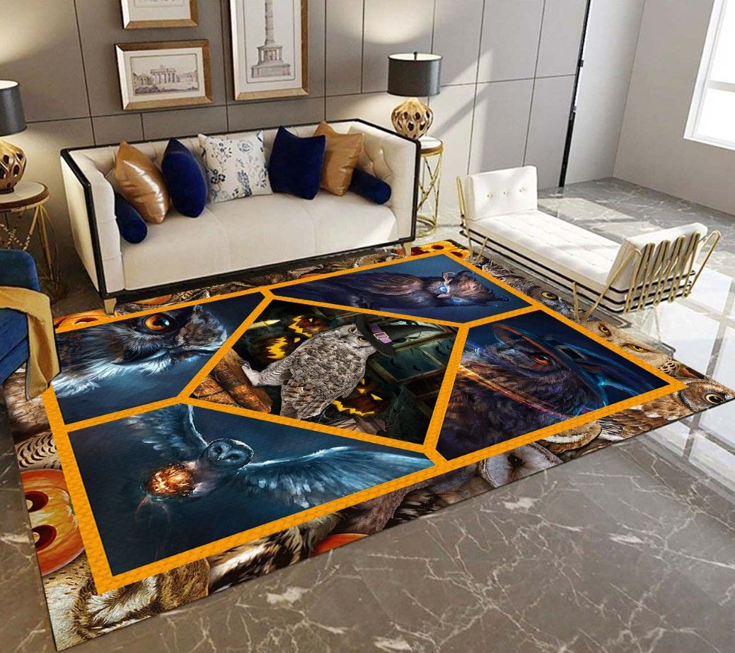 Owl Happy Halloween D2408 Rectangle Rug