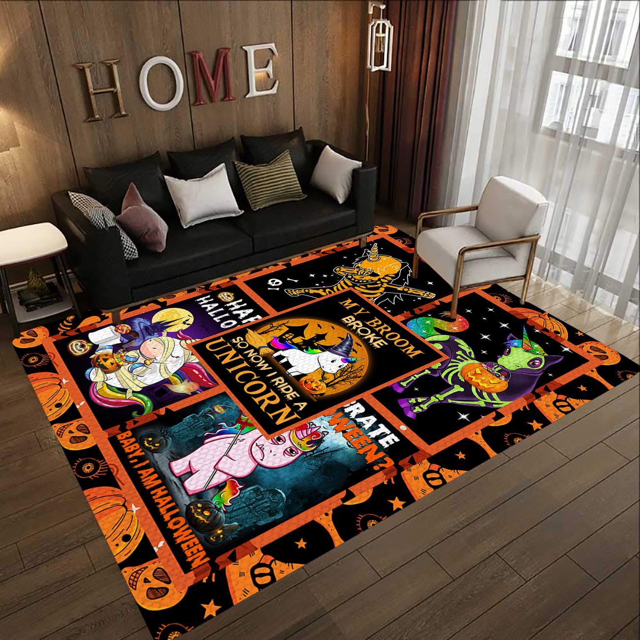 Unicorn Witch D2508 Rectangle Rug