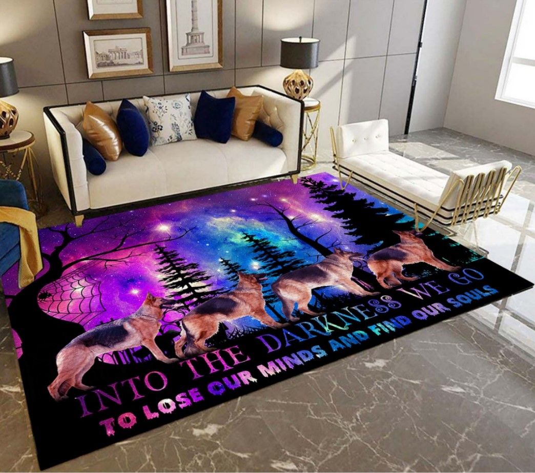 German Shepherd Find Our Souls D2508 Rectangle Rug