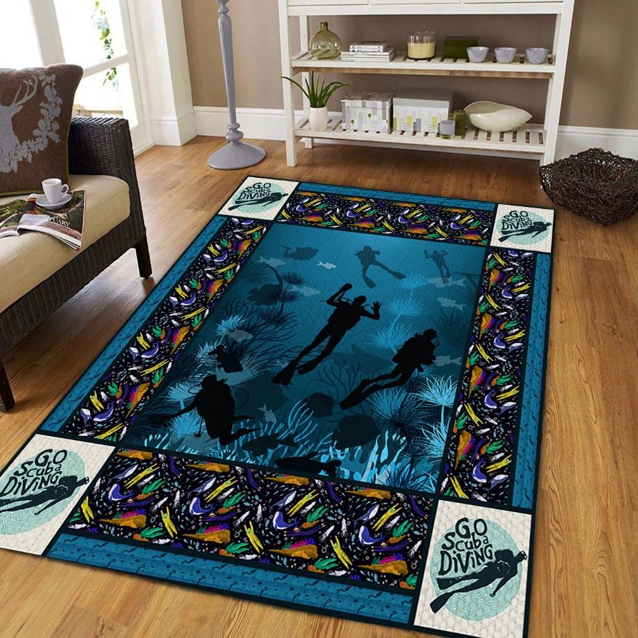 Scuba Diving Lovers D2708 Rectangle Rug