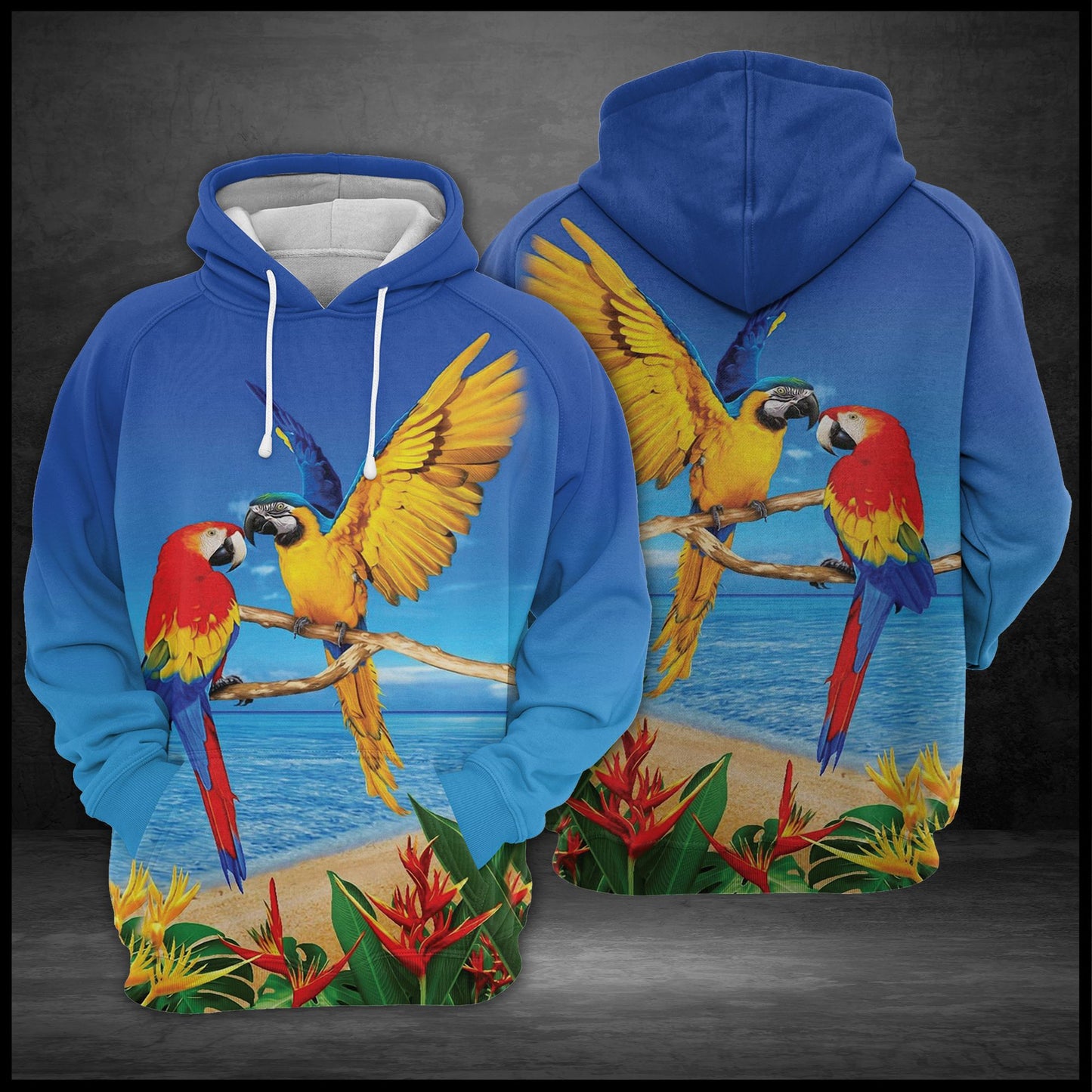 Parrot Kiss G5828 - All Over Print Unisex Hoodie