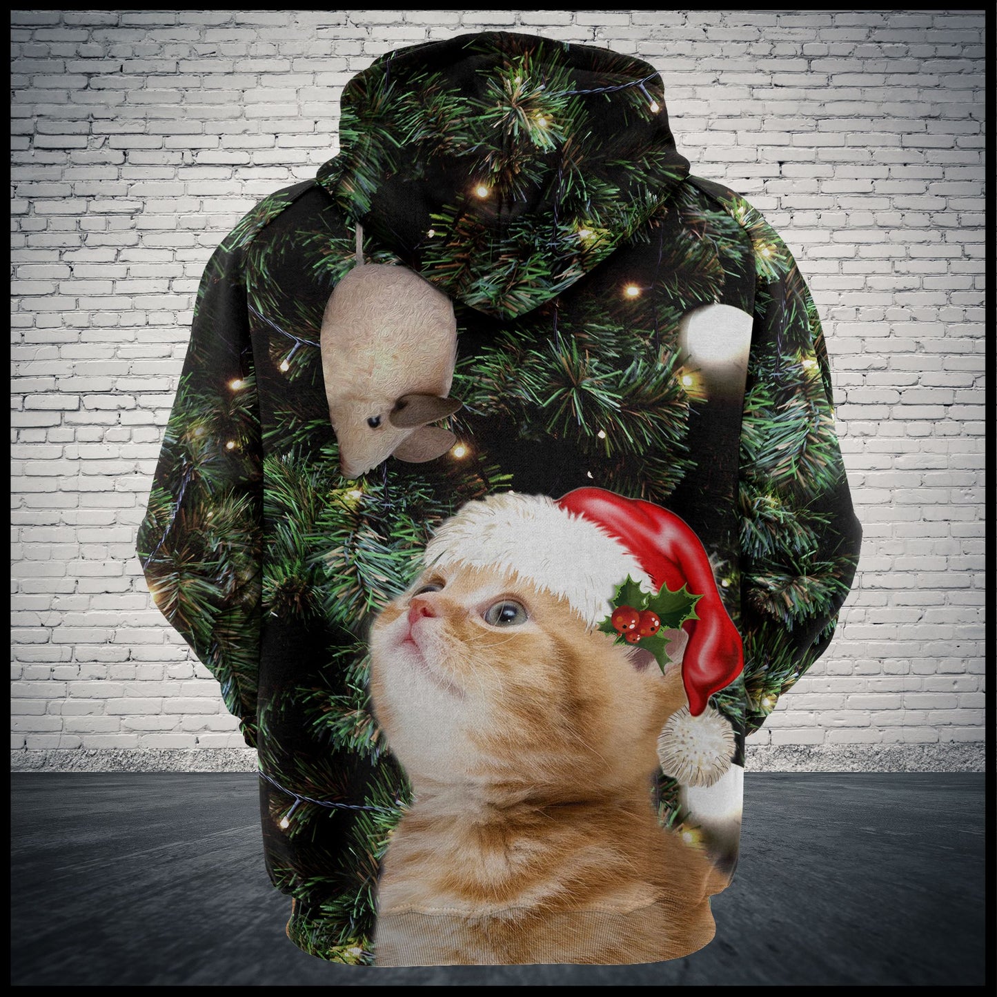 Cat Christmas T2808 - All Over Print Unisex Hoodie