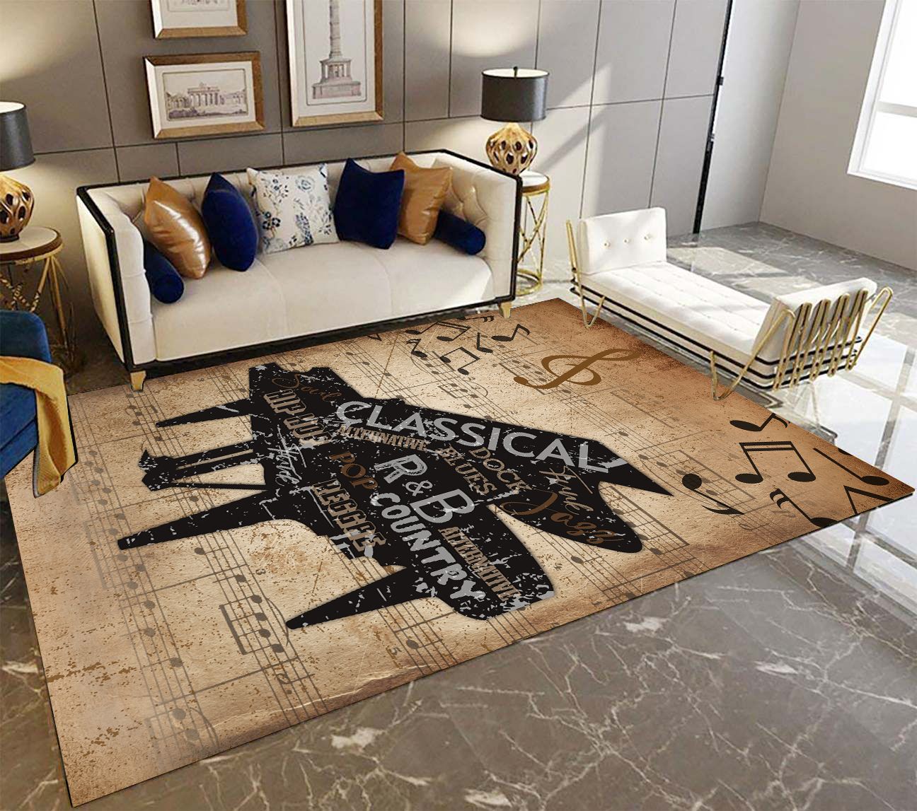 Love Piano T2808 Rug