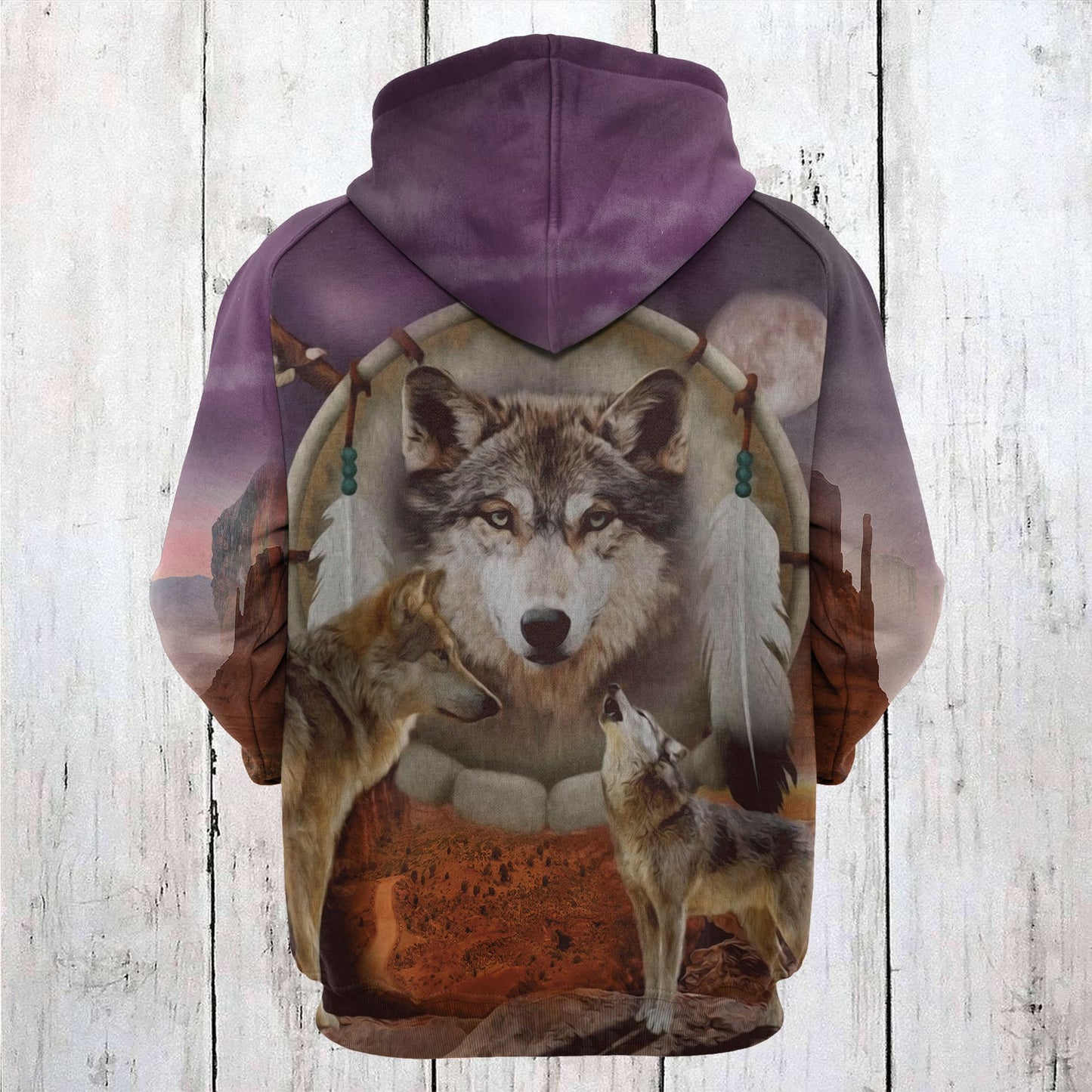 Wolf Family T3108 - All Over Print Unisex Hoodie