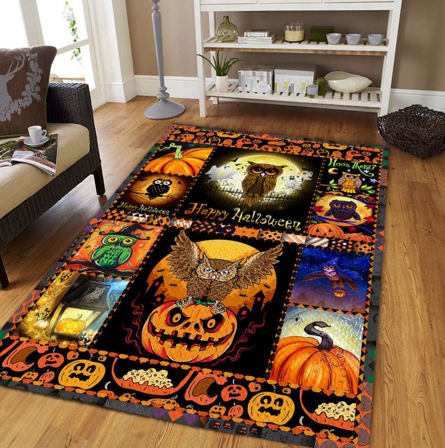 Owl Halloween Party D3108 Rectangle Rug