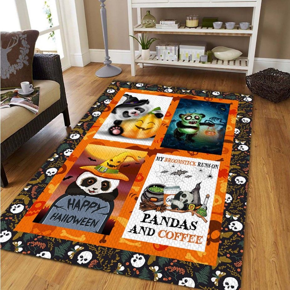 Panda Halloween Party D3108 Rectangle Rug