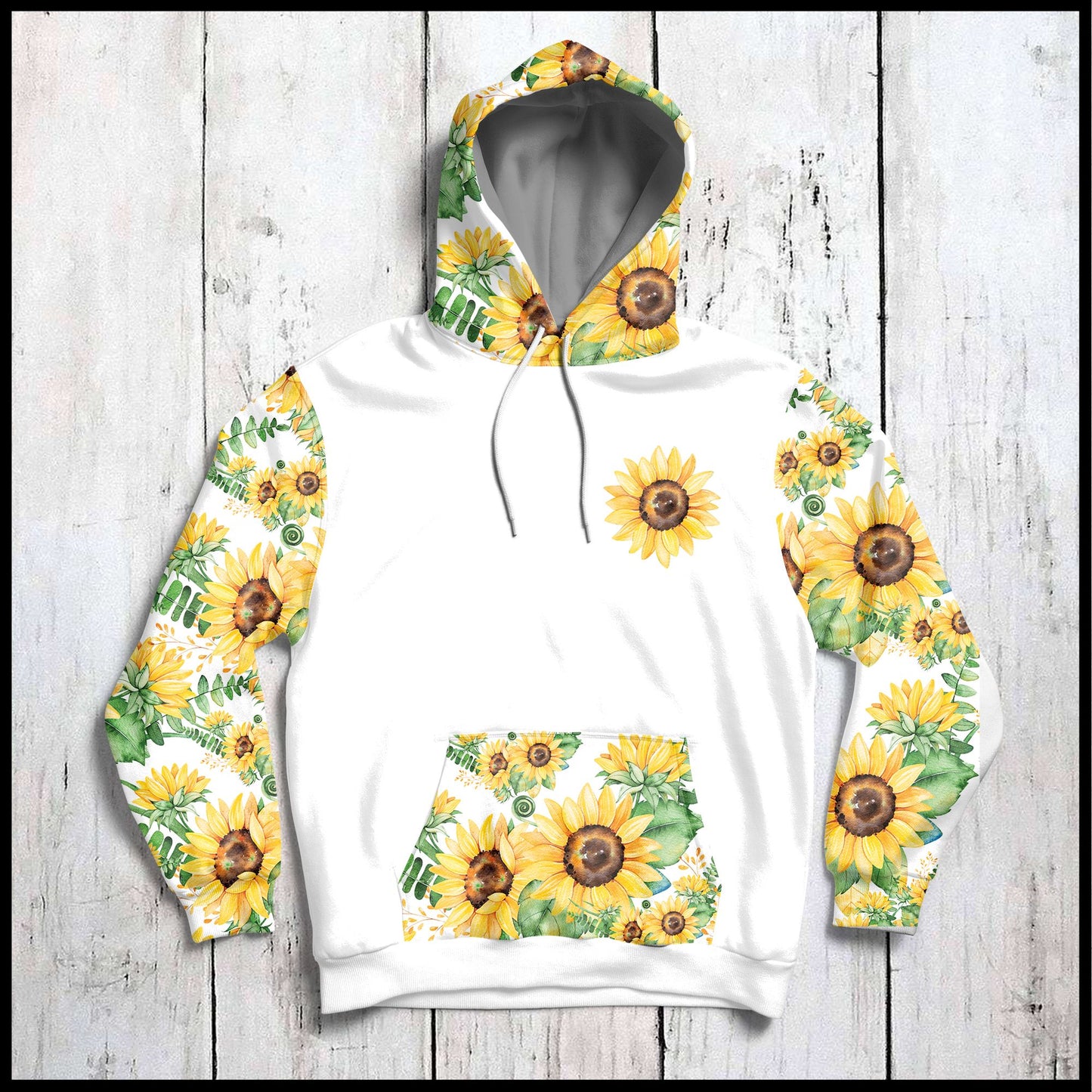 Bee Happy Sunflower G5831 - All Over Print Unisex Hoodie