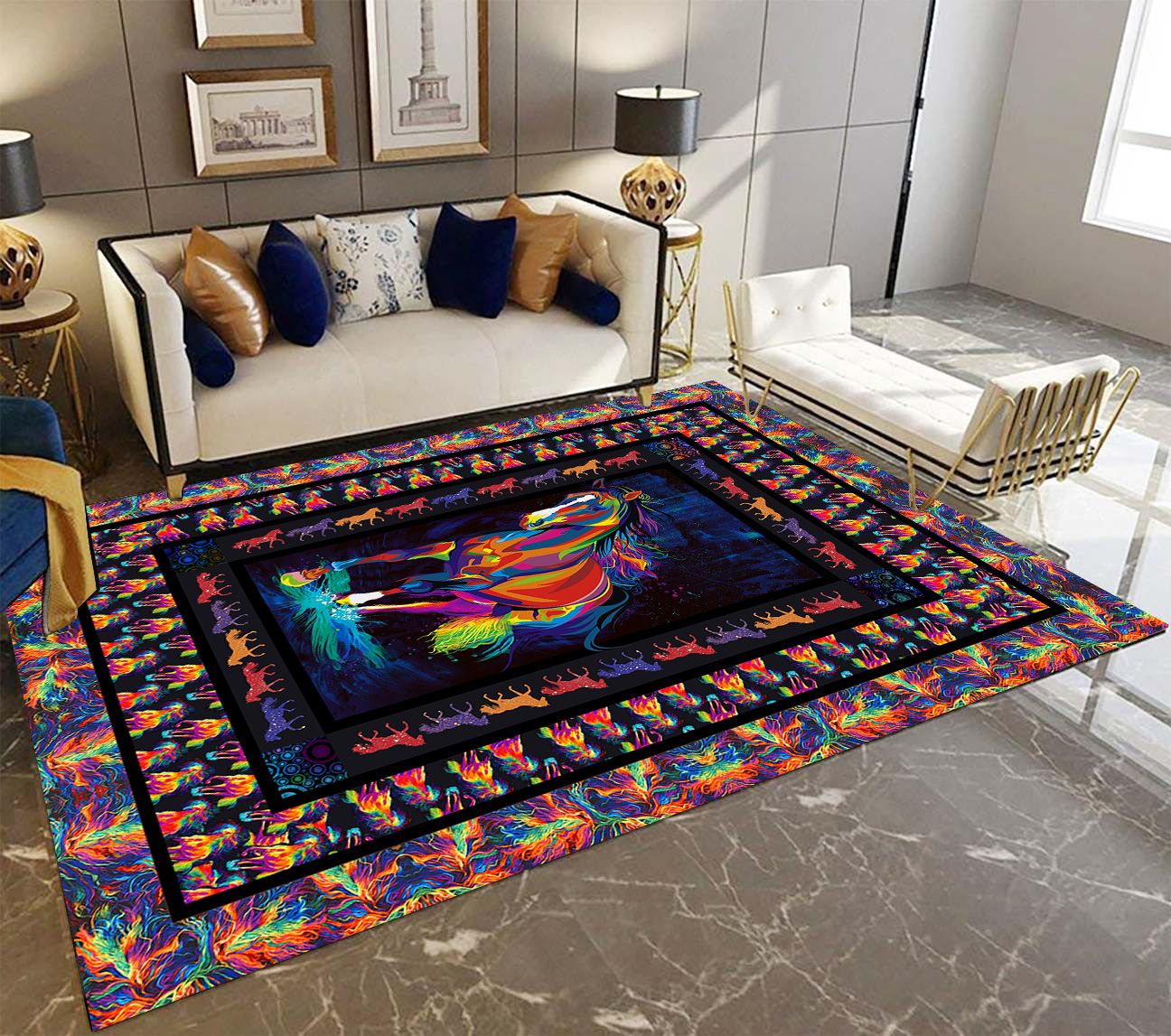 Horse Color T3108 Rug