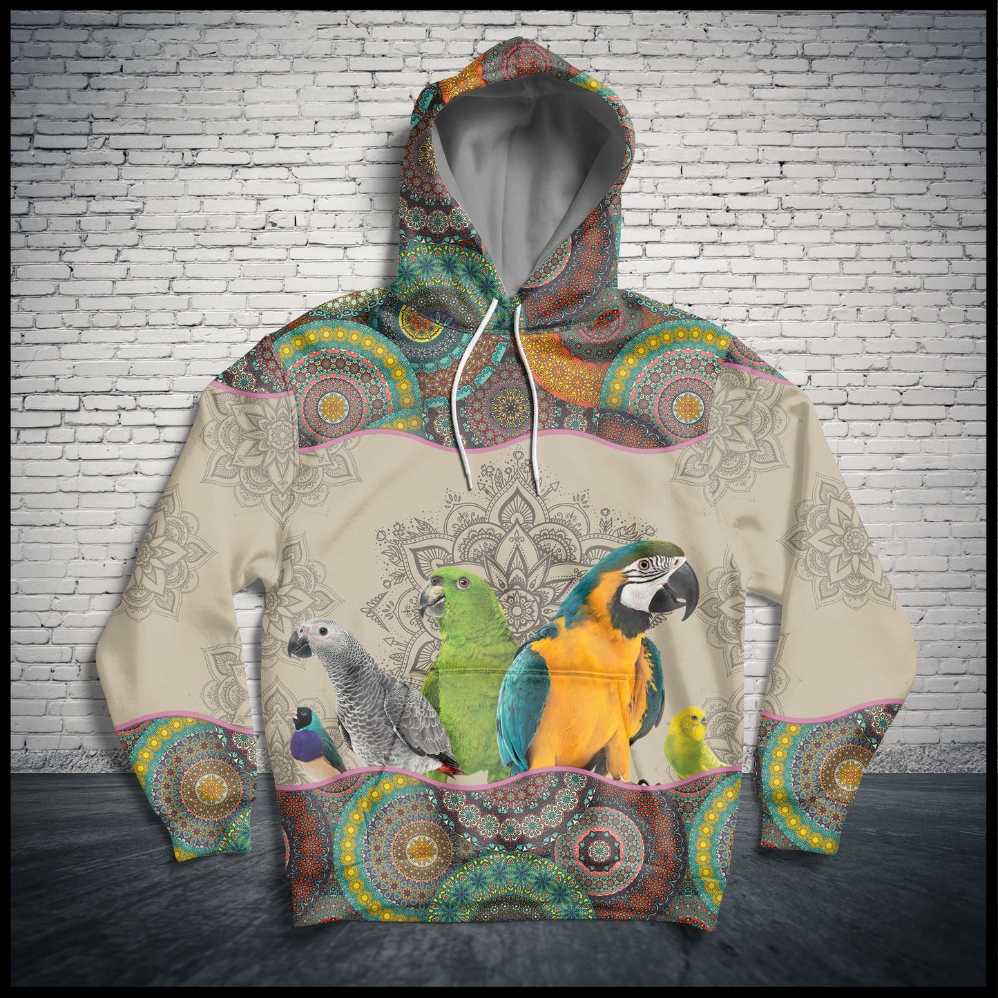 Parrot Boho Pattern G5831 - All Over Print Unisex Hoodie