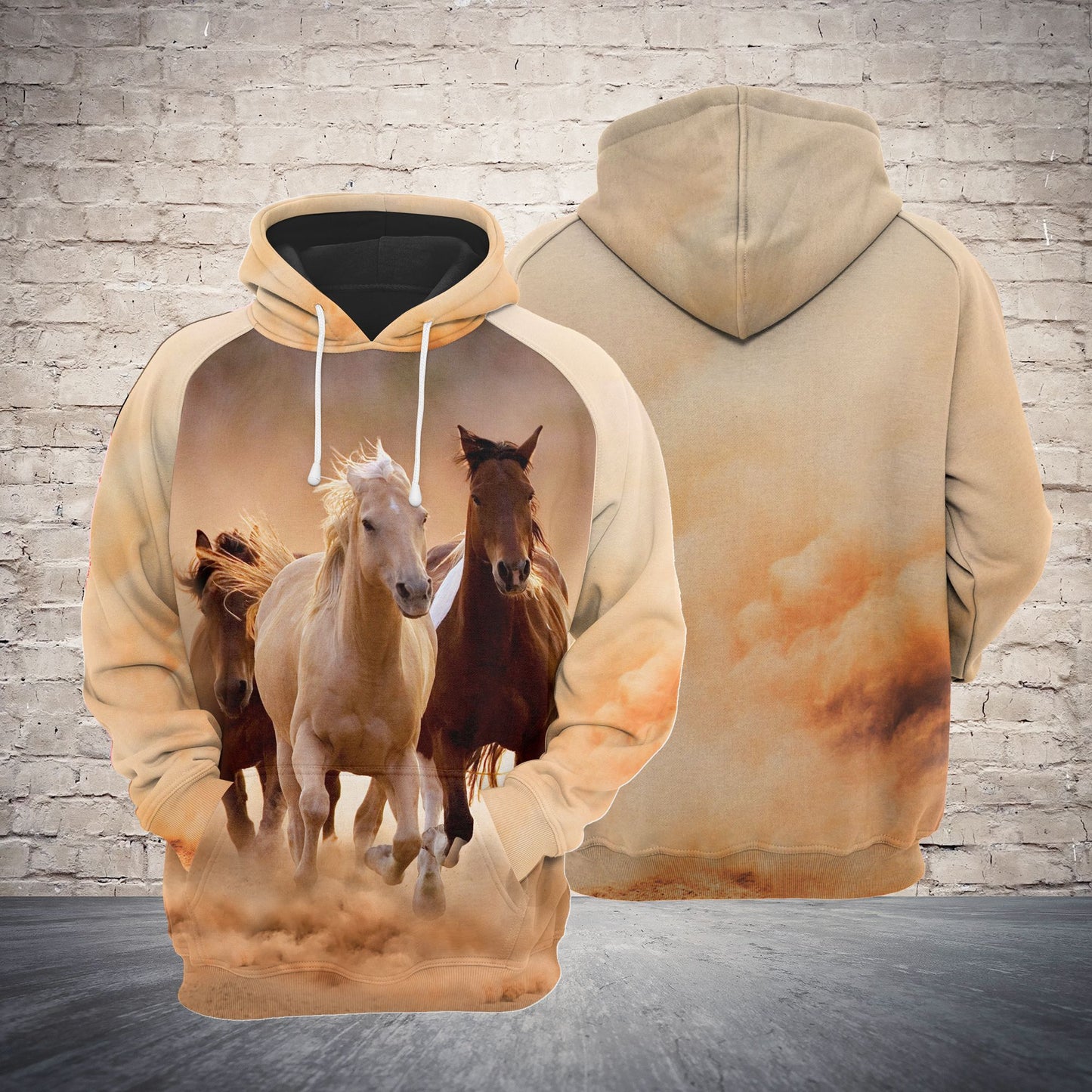 Horse Running TG5831 - All Over Print Unisex Hoodie