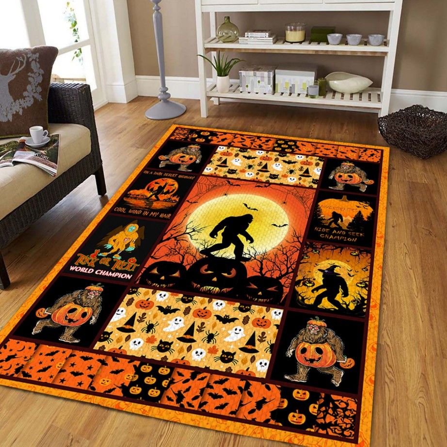 Bigfoot Halloween Party D3108 Rectangle Rug