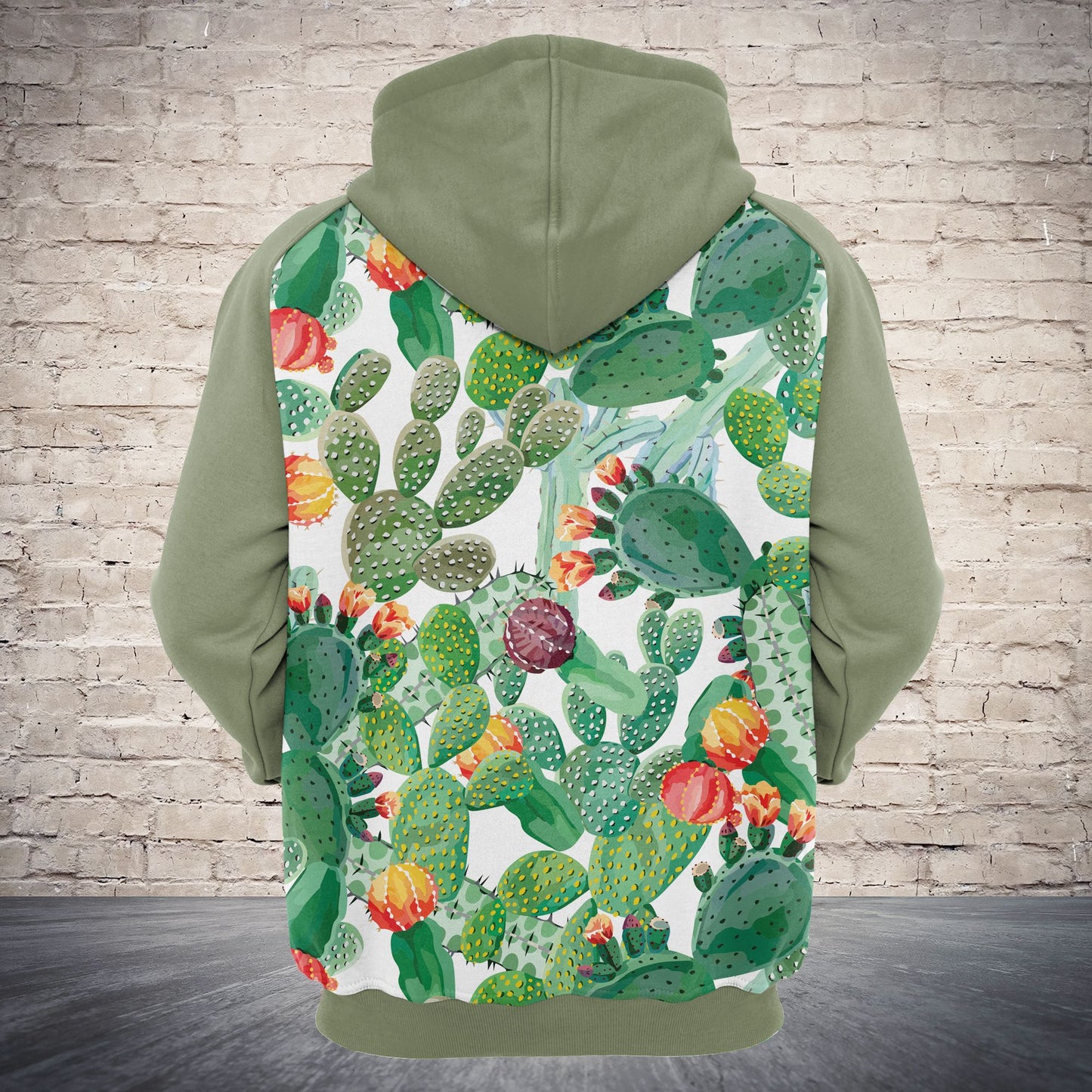 Crazy Cactus Lady TG5901 - All Over Print Unisex Hoodie
