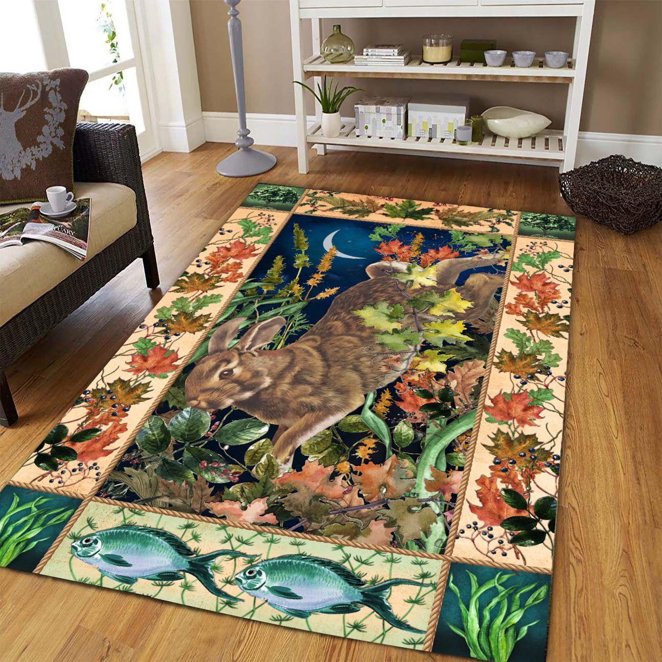 Rabbit Garden T109 Rug