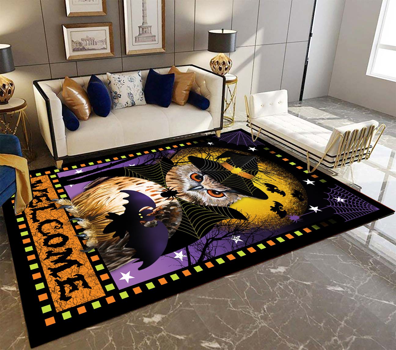 Owl Welcome T109 Rug