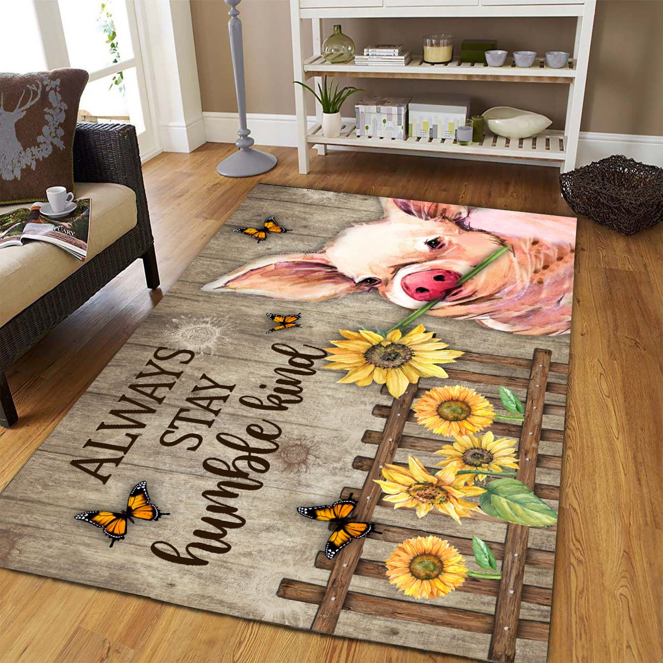 Pig Be Kind T309 Rug