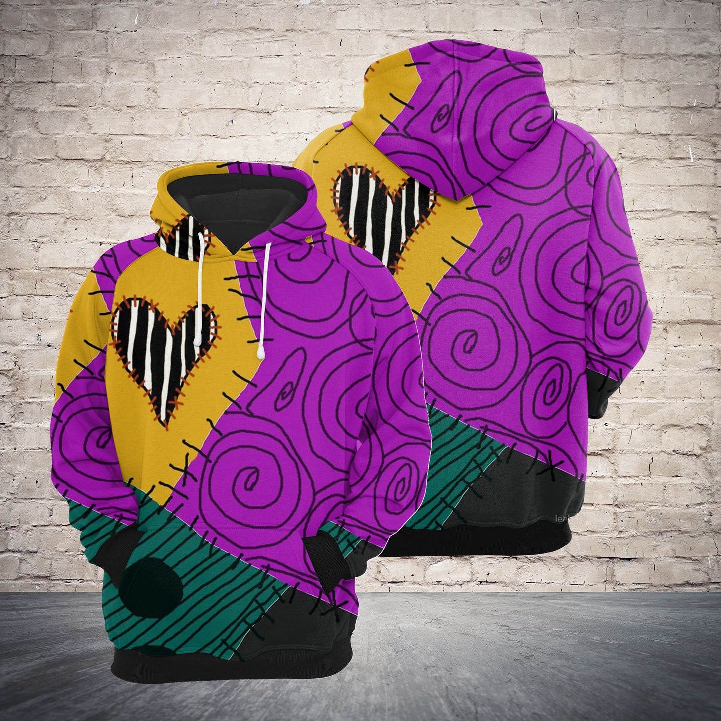 His Sally Costume Outfit TG5903 - All Over Print Unisex Hoodie