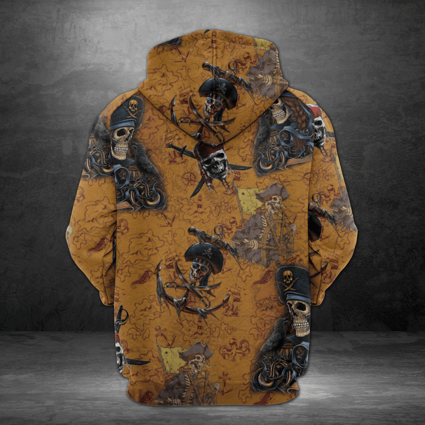 Pirates Skeleton HT01901 - All Over Print Unisex Hoodie