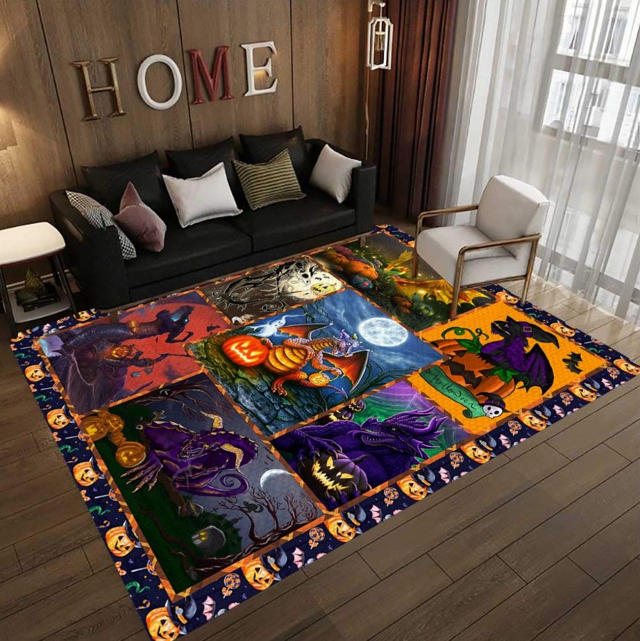 Dragon Happy Halloween D0309 Rectangle Rug