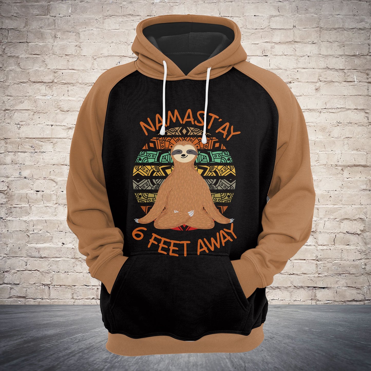 Sloth 6 Feet Away TG5903 - All Over Print Unisex Hoodie