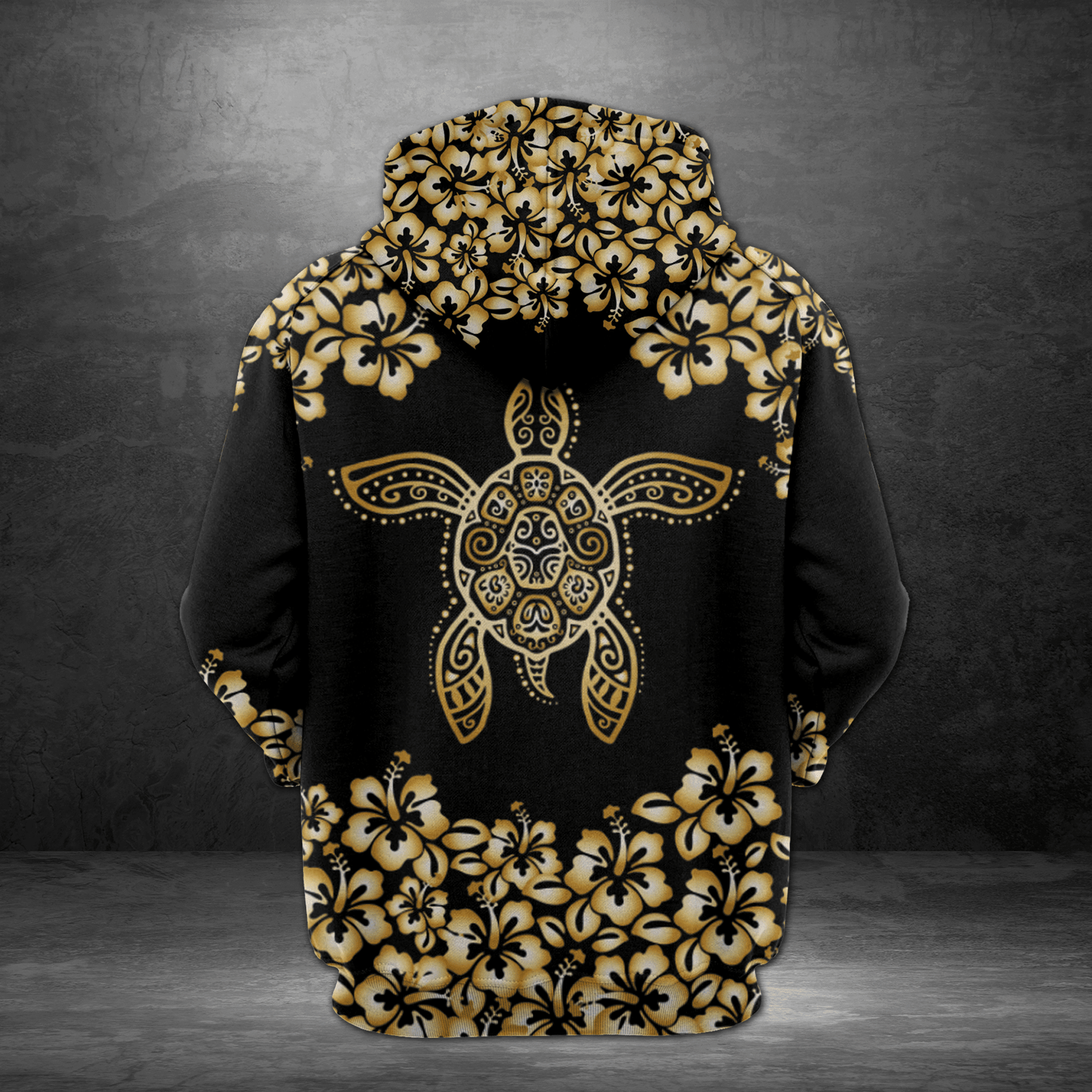 Gold Turtle HT04911 - All Over Print Unisex Hoodie