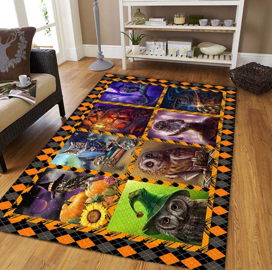 Owl Halloween D0709 Rectangle Rug