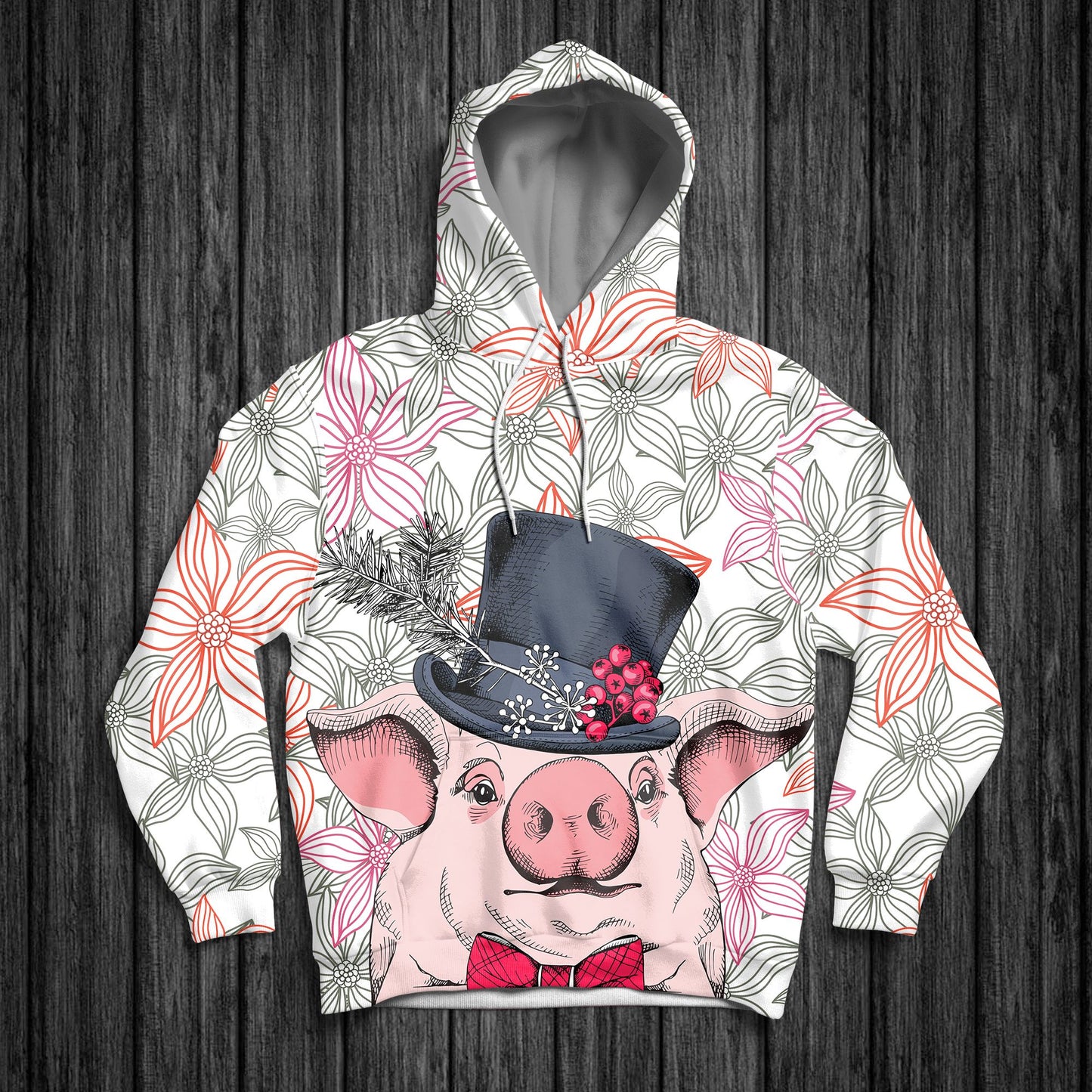 Cute Pig H4922 - All Over Print Unisex Hoodie