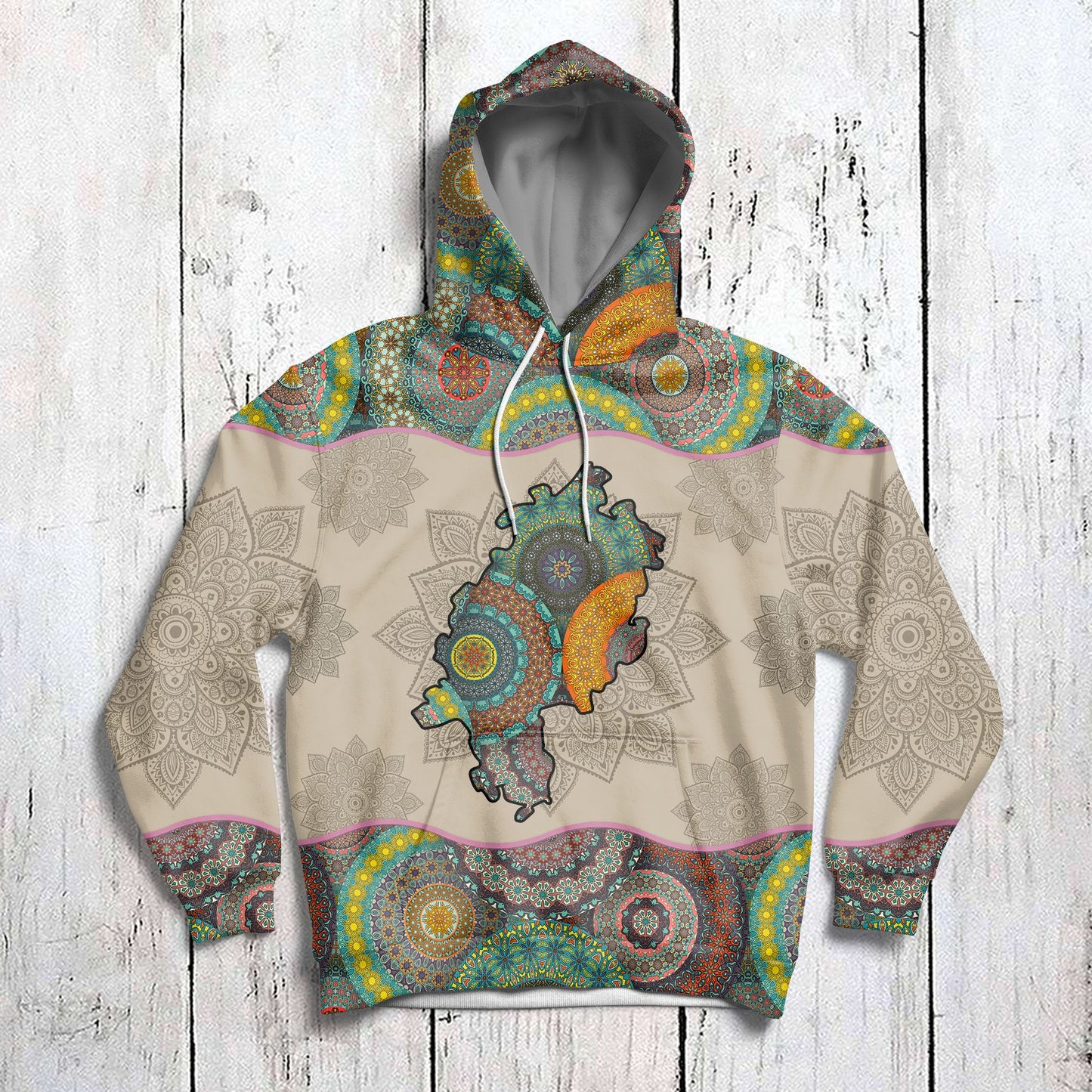 Awesome Hesse Mandala H7935 - All Over Print Unisex Hoodie